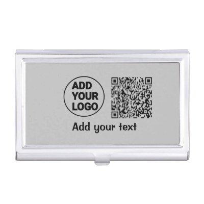 Simple minimal q r code add logo scan code name te  case