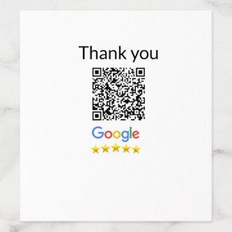 Simple minimal q r code add logo scan code name we envelope liner