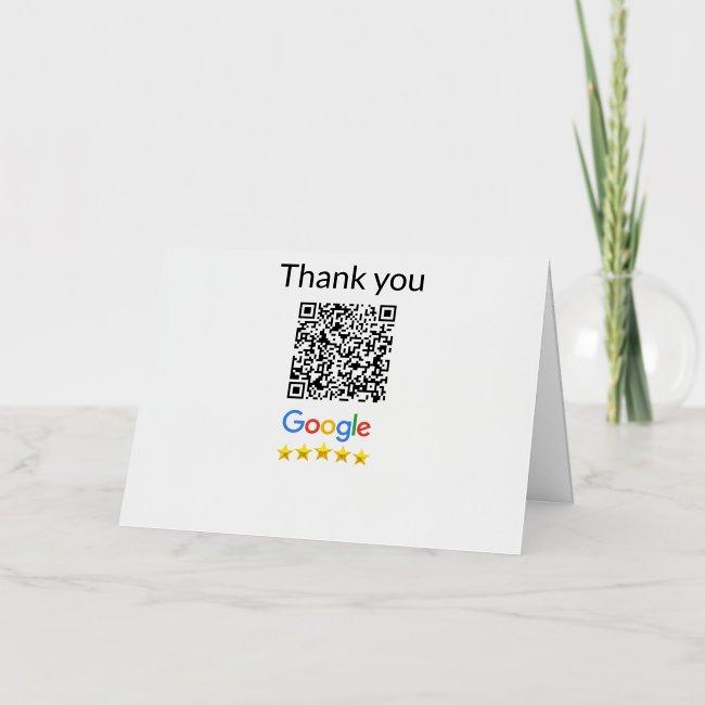 Simple minimal q r code add logo scan code name we foil holiday card