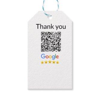 Simple minimal q r code add logo scan code name we gift tags
