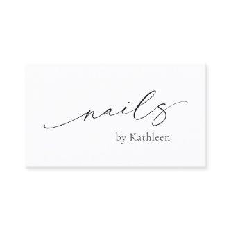 Simple Minimal QR Code Elegant Nail Salon Modern
