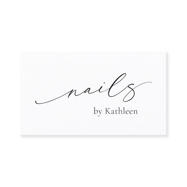 Simple Minimal QR Code Elegant Nail Salon Modern