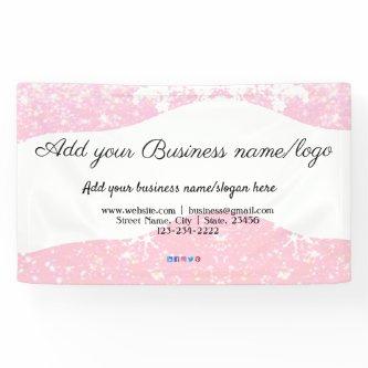simple minimal text style add your name address ba banner