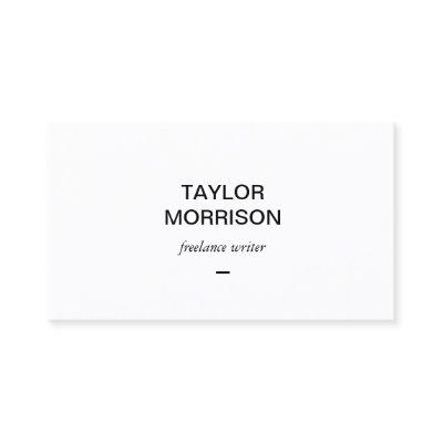 Simple Minimalist Authors, Writers, Notary Public