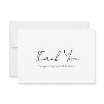 Simple Minimalist Elegant Modern Business Thank You Card
