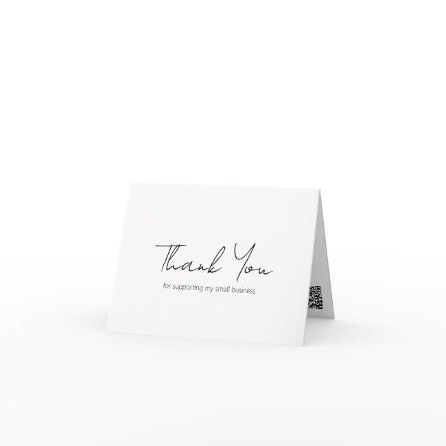 Simple Minimalist Elegant Modern Business Thank You Card