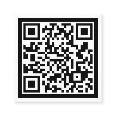 Simple minimalist giant QR code  Square