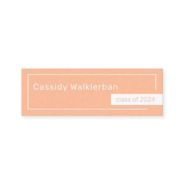 Simple Minimalist Graduate Graduation Name  Calling Card
