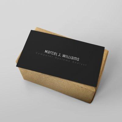 Simple minimalist modern professional plain black