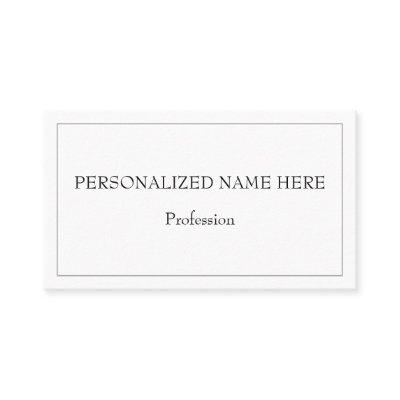 Simple, Minimalist Professional Profile Card