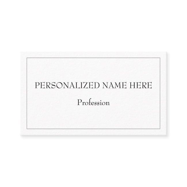 Simple, Minimalist Professional Profile Card