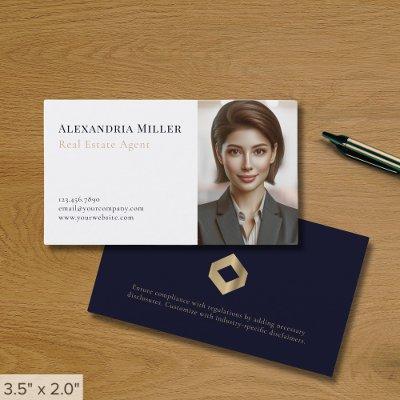 Simple Minimalist Real Estate Agent Photo