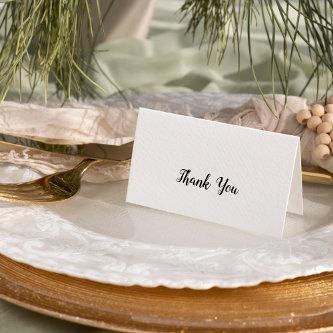 Simple Minimalist Wedding Thank You Card