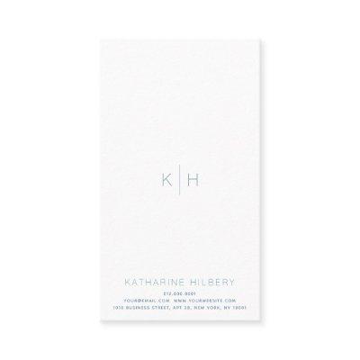 Simple Minimalist White Blue Gray