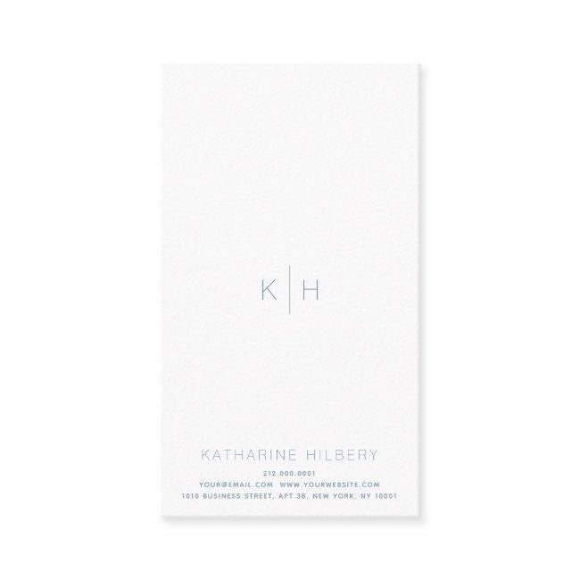 Simple Minimalist White Blue Gray