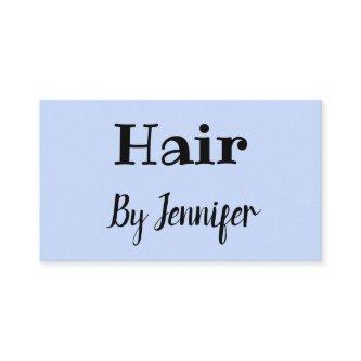simple minimalistic custom logo white hairstylist  calling card