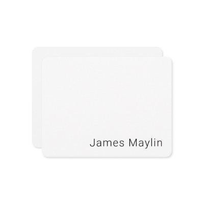 Simple Minimalistic Editable Name or other Text Enclosure Card