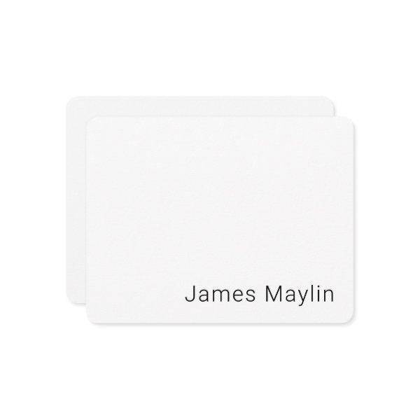 Simple Minimalistic Editable Name or other Text Enclosure Card