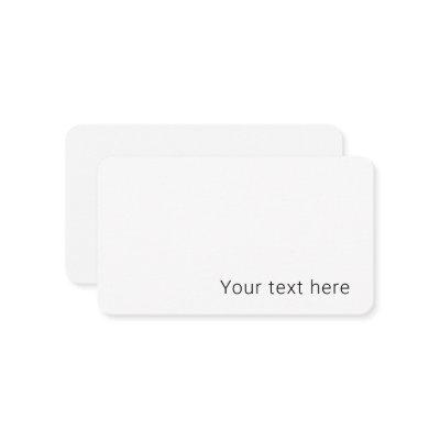 Simple Minimalistic Editable Name or other Text Enclosure Card