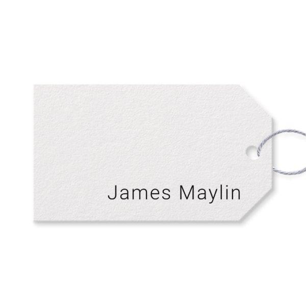 Simple Minimalistic Editable Name or other Text Gift Tags