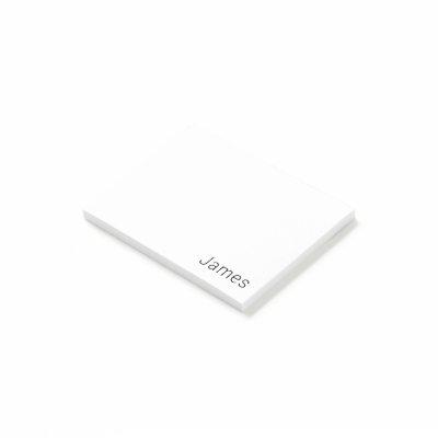 Simple Minimalistic Editable Name or other Text Post-it Notes