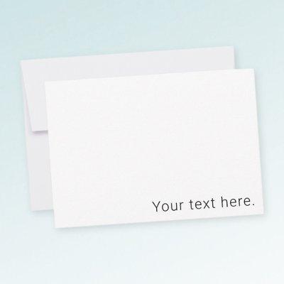 Simple Minimalistic Editable Name or other Text Thank You Card