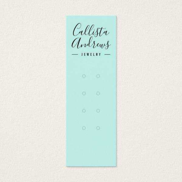 Simple Mint Black Multiple Earring Display Card