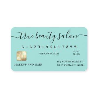 Simple Mint Gold Signature Script Credit Card