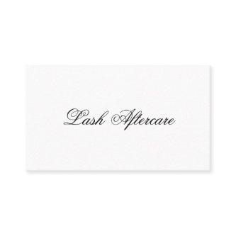 Simple Modern Aftercare Lashes Elegant