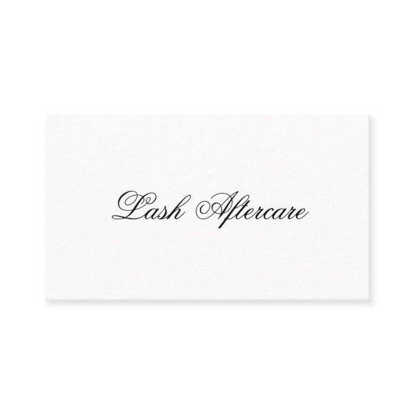 Simple Modern Aftercare Lashes Elegant