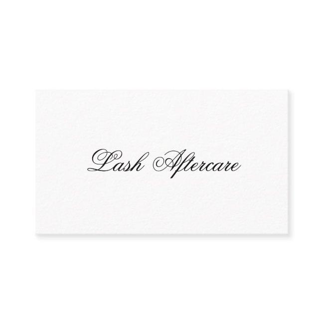 Simple Modern Aftercare Lashes Elegant