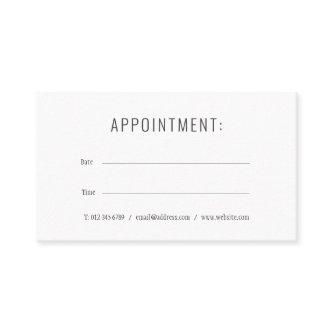 Simple Modern Appointment | 2021 Calendar Card
