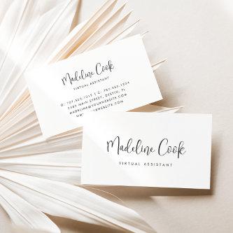 Simple Modern Ash Black Calligraphy Script