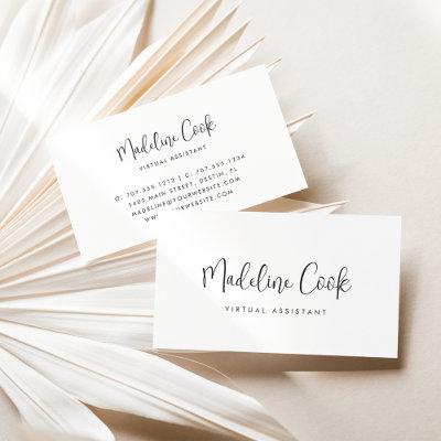 Simple Modern Ash Black Calligraphy Script