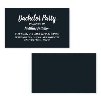 Simple & Modern, Bachelor Party Ticket Invitation