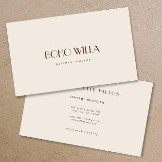 Simple Modern Beige Minimalist Professional