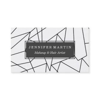 Simple Modern Black and White Geometric Pattern