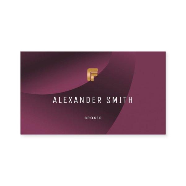 Simple Modern Burgundy Gold Professional Photo