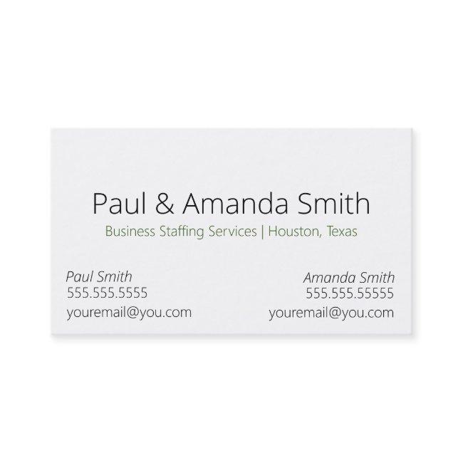 Simple Modern With 2 Names & Contact