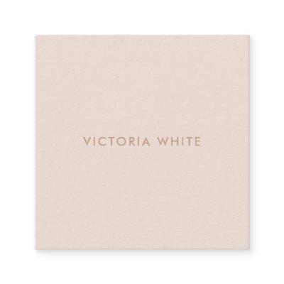 Simple Modern Chic Unique Pale Blush Square