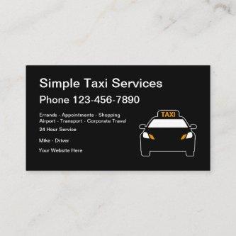 Simple Modern City Taxi Service