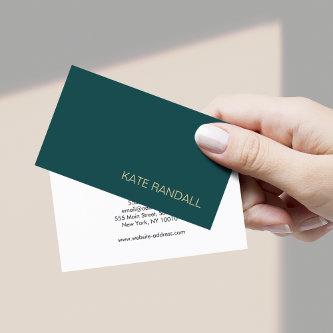 Simple Modern Dark Green Professional