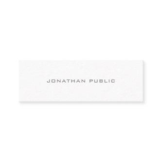Simple Modern Design White Minimalist Elegant Mini