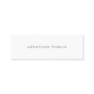 Simple Modern Design White Minimalist Elegant Mini