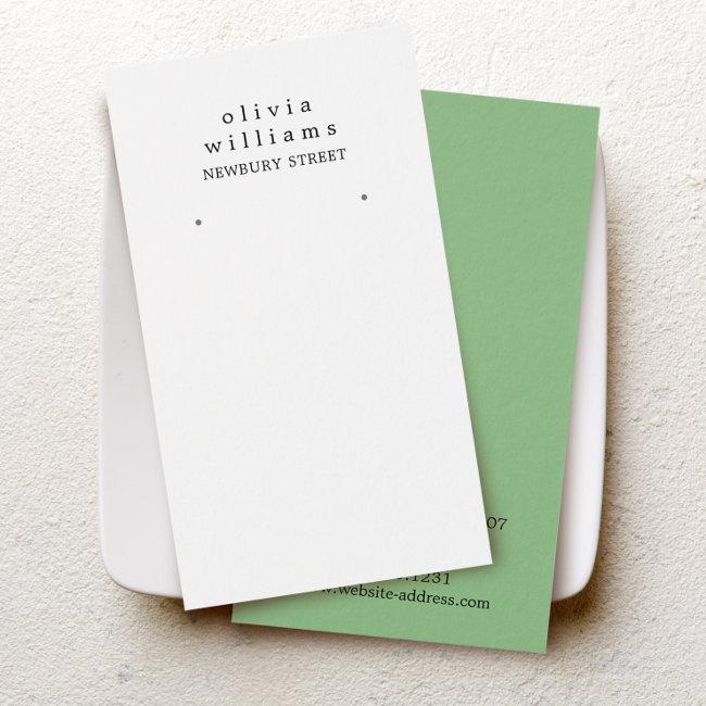 Simple Modern Earring Display Card