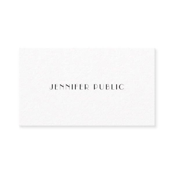 Simple Modern Elegant Professional Plain Trendy