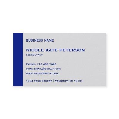 Simple Modern Elegant Reflex Blue Consultant