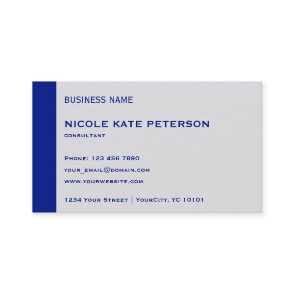Simple Modern Elegant Reflex Blue Consultant