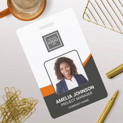 Simple Modern Employee Photo ID Badge