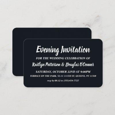 Simple & Modern, Evening Event Ticket Invitation